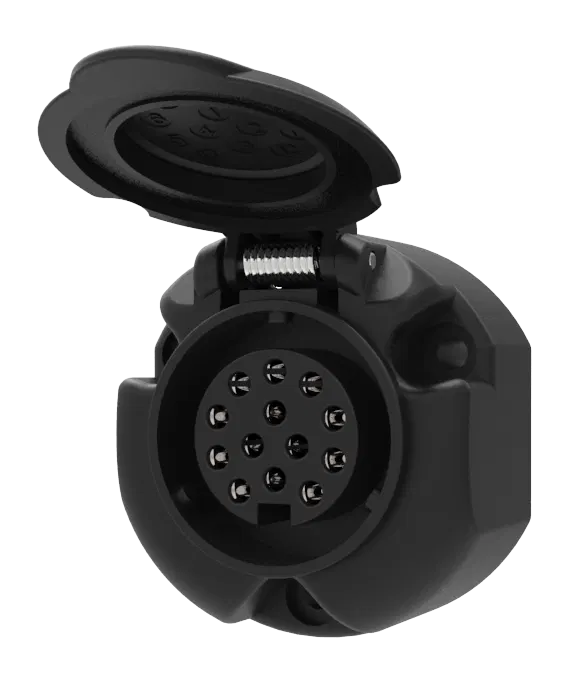 Matching socket: 13P/12V Economy Socket (ISO 11446)
