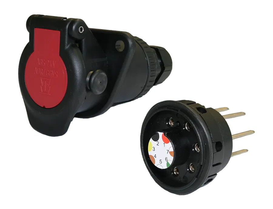 Matching socket: 7P/24V Socket (ISO 7638-1 ABS, EBS, ADR)