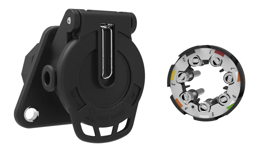 Passende Steckdose: 7P/24V «JAEGER Basic» Steckdose (ISO 7638-1 ABS, EBS, ADR)