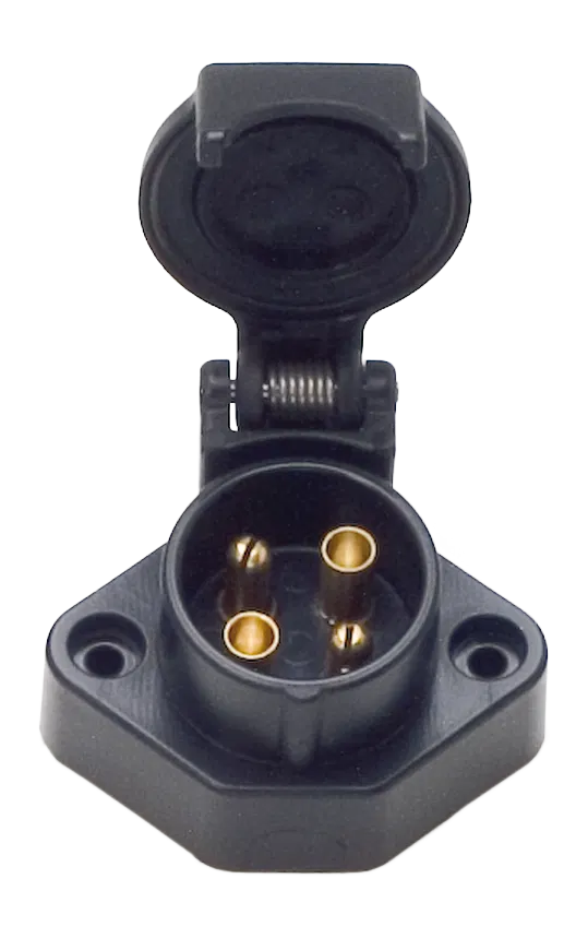 4P/6-24V Socket (DIN 72575)