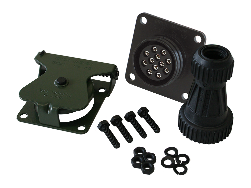 Matching socket: 12P/24V socket with socket contacts (VG 96923 A-12S / MS75021-2)