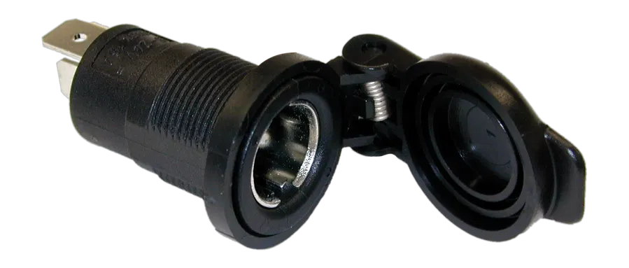 2P/6-24V(16A) (hand lamp-) Socket (ISO 4165)