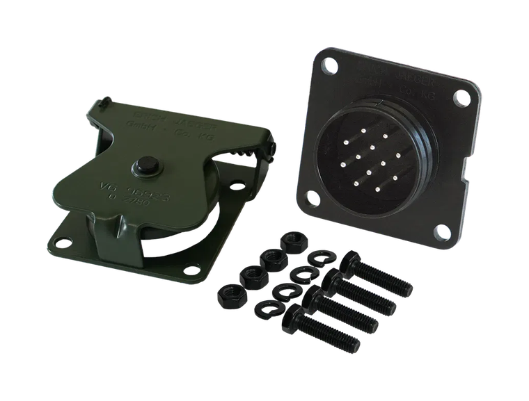 12P/24V socket with pin contacts (VG 96923 A-12P / MS75021-1)