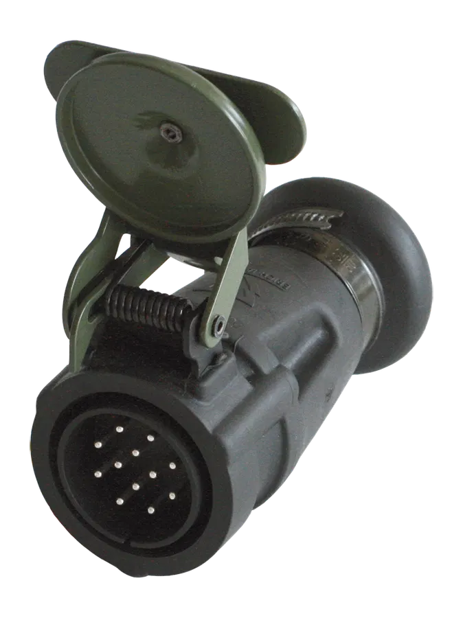 Matching plug: 12P/24V plug with pin contacts (VG 96923 B1-12P / MS75020-1)