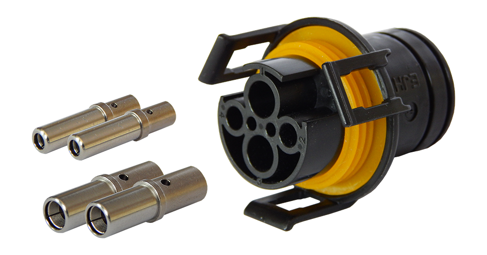 Matching plug: 4P plug kit for ISOBUS socket (IBBC - ISO 11783-2) - Breakaway Connector