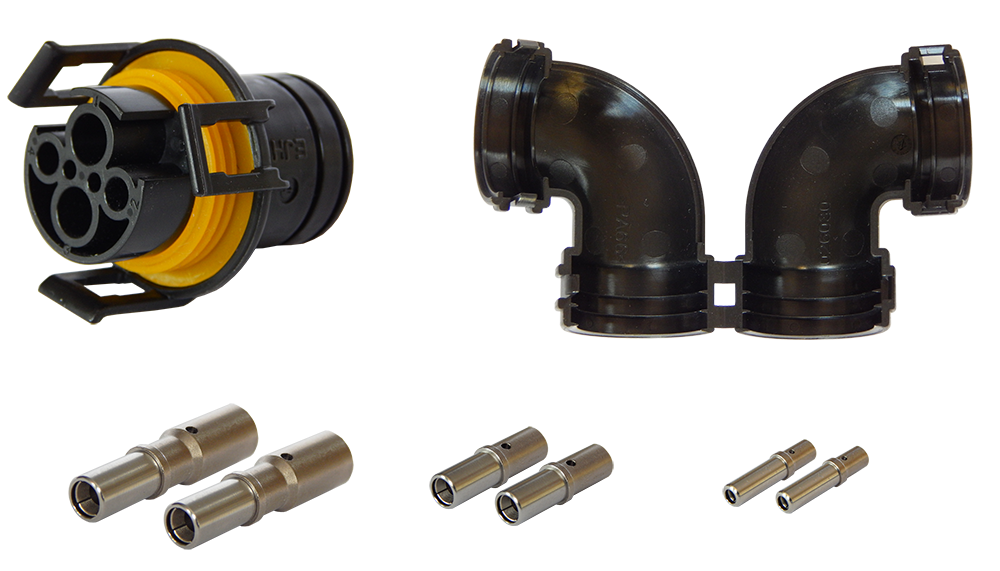 Matching plug: 4P plug kit for ISOBUS socket (IBBC - ISO 11783-2) - Breakaway Connector