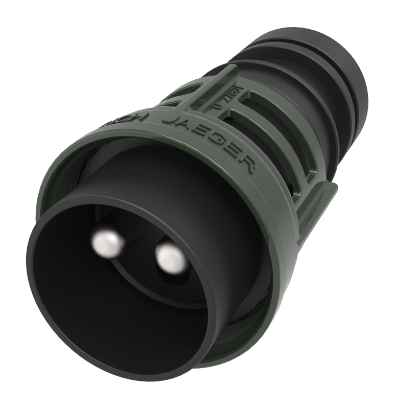 Matching plug: 2P/24V(135A) Plug (VG 96917 F001) - for heat shrinkable connector endshell or moulding