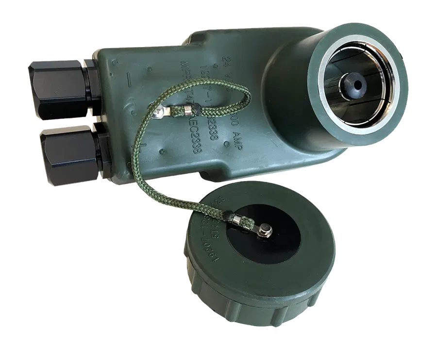 2P/24V(500A) Plug (STANAG 4074 / MIL-PRF-62122)