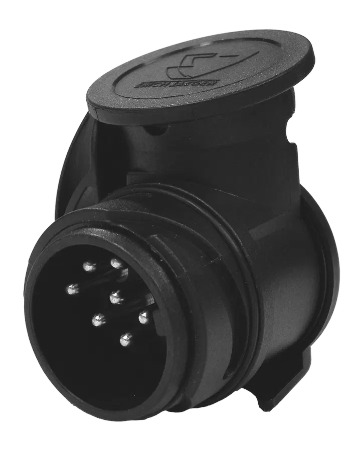 "Shorty" mini short adapter - from vehicle (13P/12V) to trailer (7P/12V)