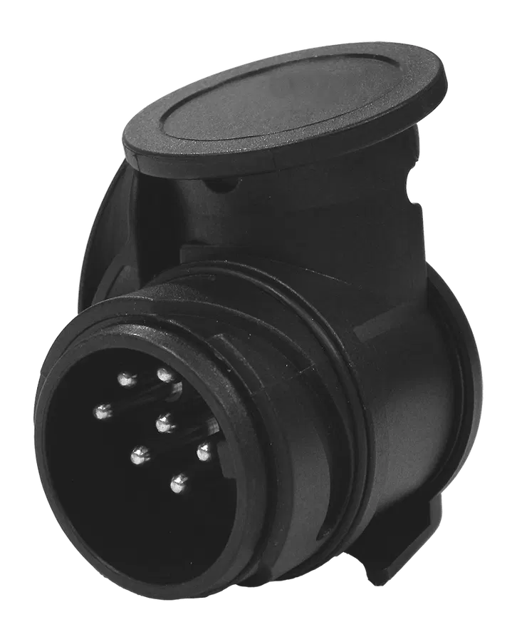 "Shorty" mini short adapter - from vehicle (13P/12V) to trailer (7P/12V)