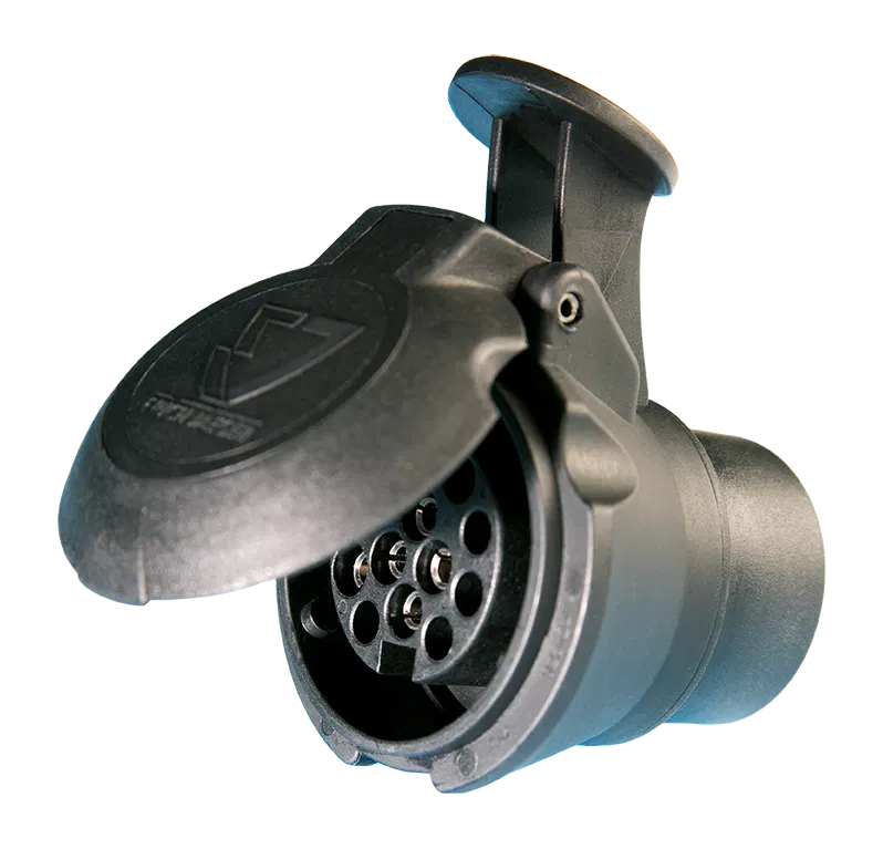 "MIKA 2" mini short adapter - from vehicle (7P/12V) to trailer (13P/12V)