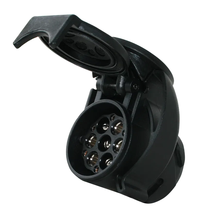 Matching adapter: Mini short adapter - from vehicle (13P/12V) to trailer (7+6P/12V)