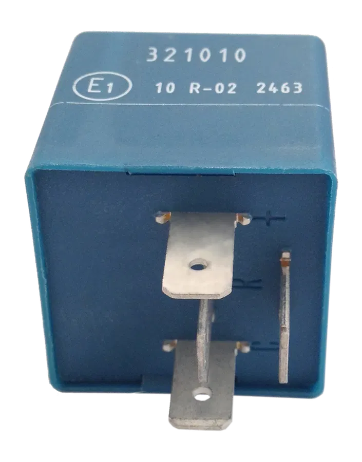12V flasher unit - for trailer operation 12V, French connecting panel, C2 and ground connection at upper side of housing (2+1) / 6x 21 W + 1/2x 0...10 W