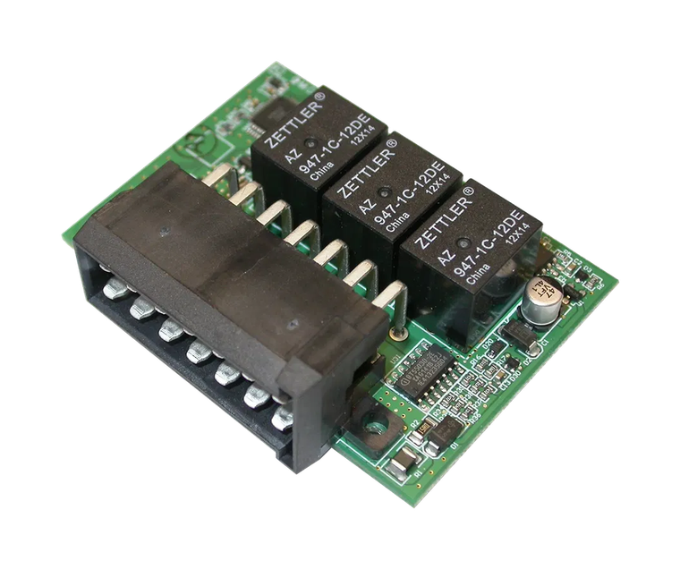 12V indicator control for trailer control - for trailers with LED, short circuit proof and noiseless failure detection of the trailer indicator lamp by rate increase, integrated rear fog light cut off