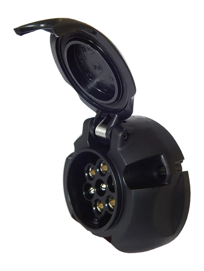 7P/12V 100% waterproof «JAEGER Expert» socket housing (ISO 1724 - Type N)