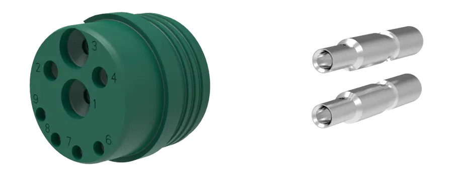 9P/12V «ISOBUS (IBIC)» contact mat seal with PWR contacts (ISO 11783-2)