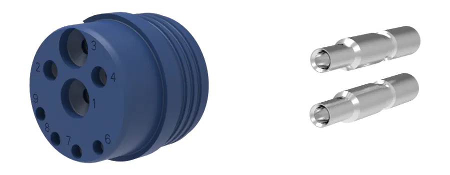 9P/12V «ISOBUS (IBIC)» contact mat seal with PWR contacts (ISO 11783-2)