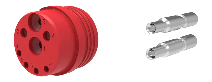 9P/12V «ISOBUS (IBIC)» contact mat seal with PWR contacts (ISO 11783-2)