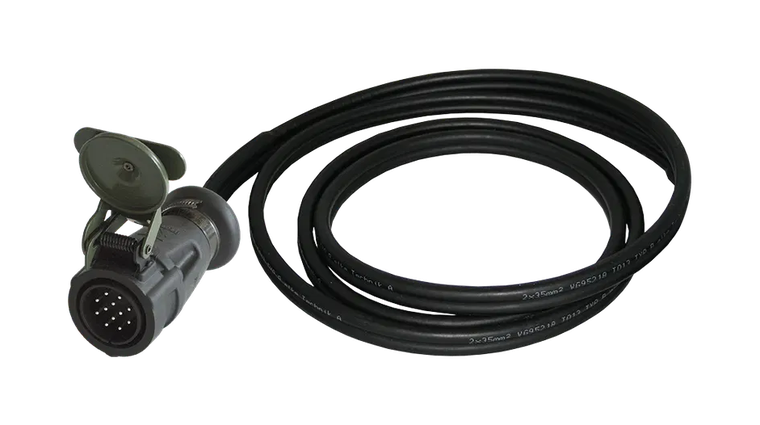 Matching cable: 12P/24V Cable (VG 96927-22 B) - with 1x 12P/24V plug with contact pins (accord. to VG 96923 B1-12P)