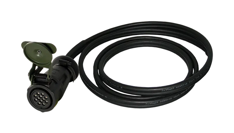 12P/24V Cable (VG 96927-22) - with 1x 12P/24V plug with contact sockets (accord. to VG 96923 B1-12S)