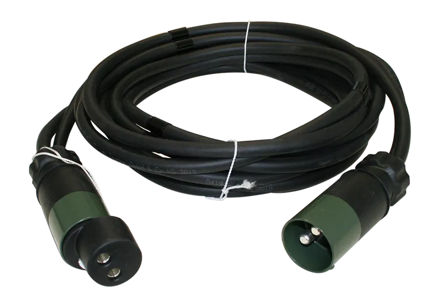 2P/24V(135A) Cable (VG 96927-12) - - 2x 35 mm² cable with 2x 2P/24V plugs without screw ring and 1x 2P/24V coupler without screw cap