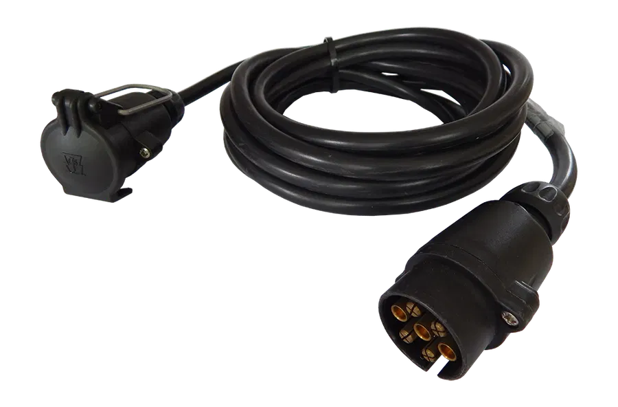 7P/12V Cable (ISO 1724 - Type N) - with plug and coupler