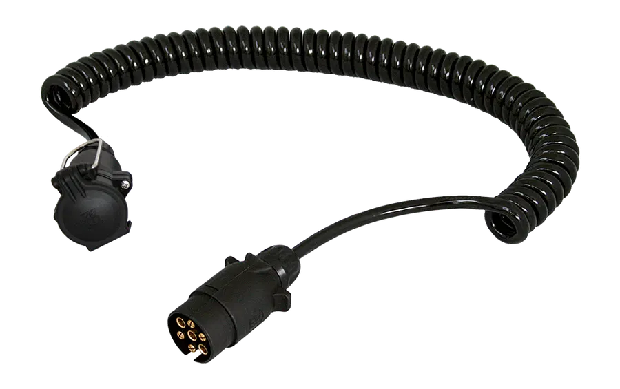 7P/12V Coil (ISO 1724 - Type N) - with 7P/12V plug (ISO 1724) and 7P/12V coupler (ISO 1724)