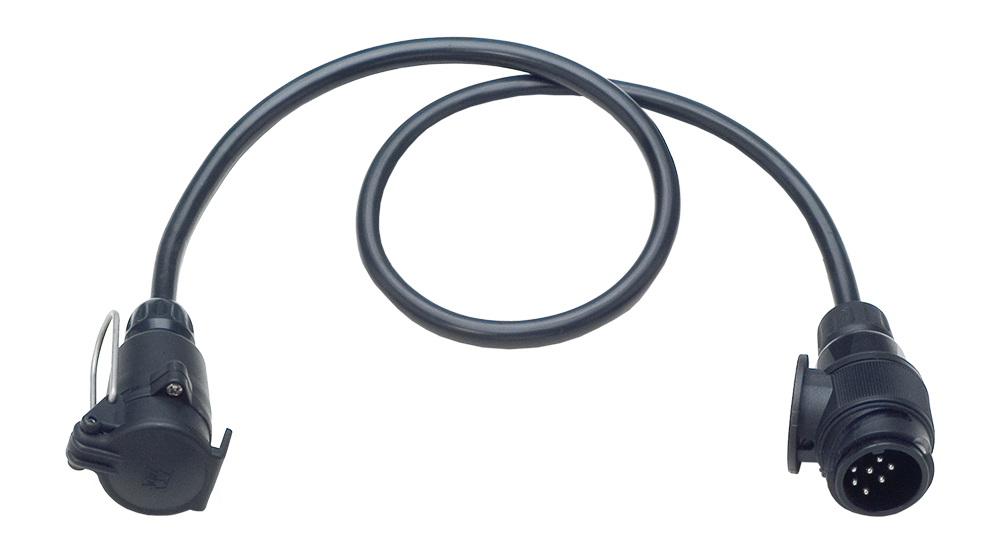 Matching adapter: Adapter cable - with 13P/12V plug (ISO 11446) and 7P/12V coupler (ISO 1724)