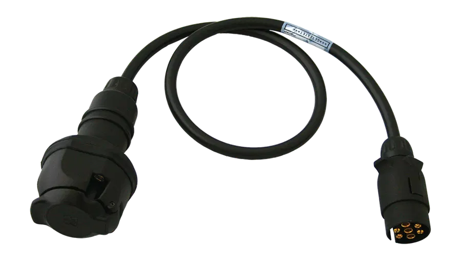 Adapter cable - with 7P/12V plug (ISO 1724) and 13P/12V coupler (ISO 11446)