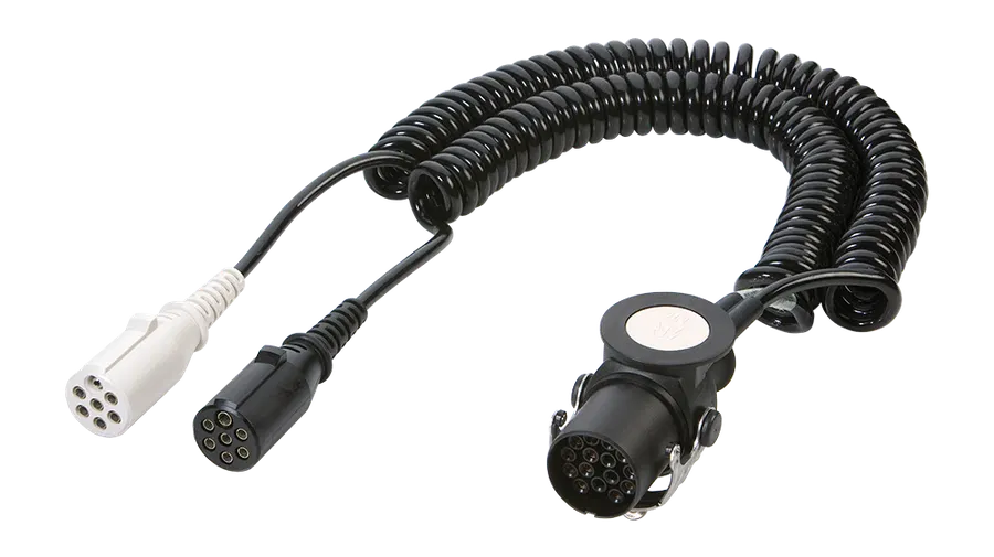 125°C Euro 6 adapter coil - with 15P/24V plug (ISO 12098) and 2x 7P/24V composite plugs (ISO 1185 + ISO 3731)