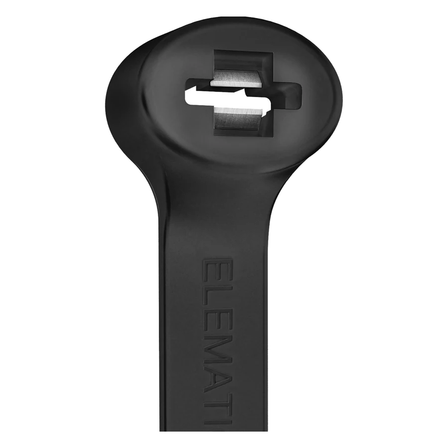 2-LOCK™ cable tie 200 × 4.5 mm, black · bag of 100