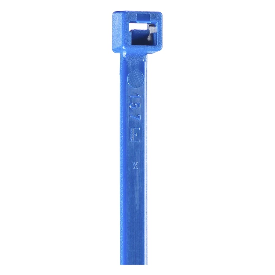 Coloured cable tie 200 × 4.5 mm, blue · bag of 100