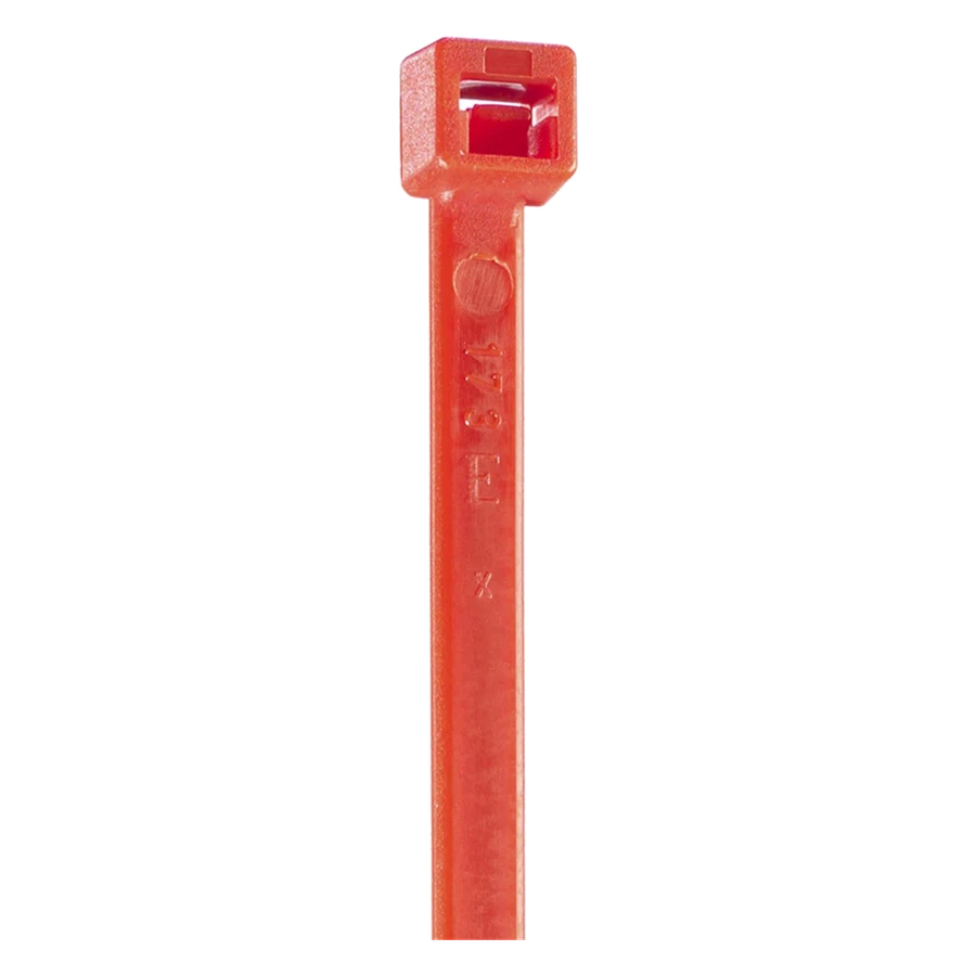 Coloured cable tie 200 × 4.5 mm, red · bag of 100