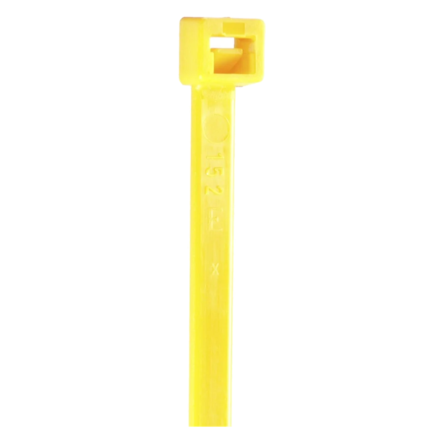 Coloured cable tie 200 × 4.5 mm, yellow · bag of 100