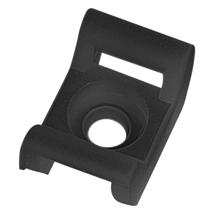 Schraubsockel für Kabelbinder bis 4,8 mm, schwarz