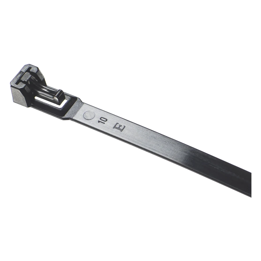 Lösbarer Kabelbinder 350 × 7,5 mm, schwarz · Beutel à 100 Stück